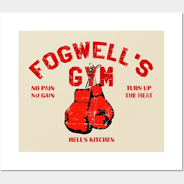 Fogwell's Gym distressed Wall Art by hauntedjack